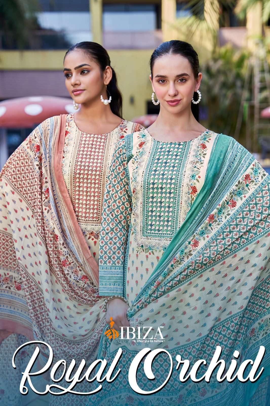 IBIZA ROYAL ORCHID PURE LAWN DIGITALLY PRINTED SUITS
