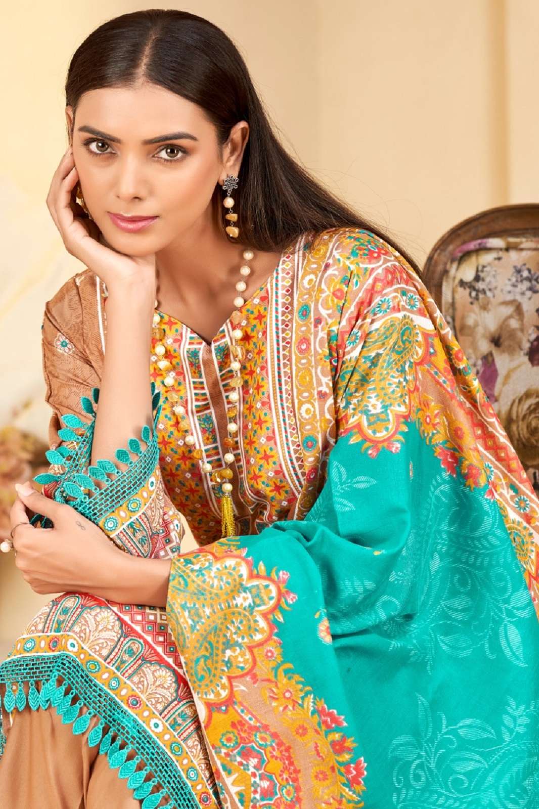 JASH QURBAT VOL 4 COTTON PRINTED DRESS MATERIALS
