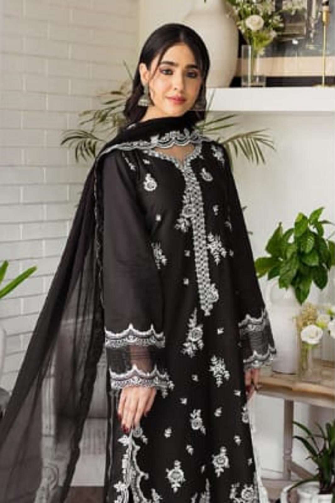 JOHRA TEX JT 150 RAYON COTTON EMBROIDERY WORKED SUITS