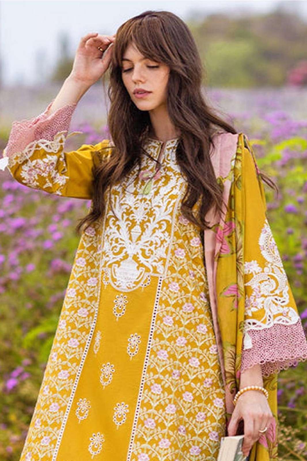 JOHRA TEX JT 166 CAMBRIC COTTON EMBROIDERED SUIT