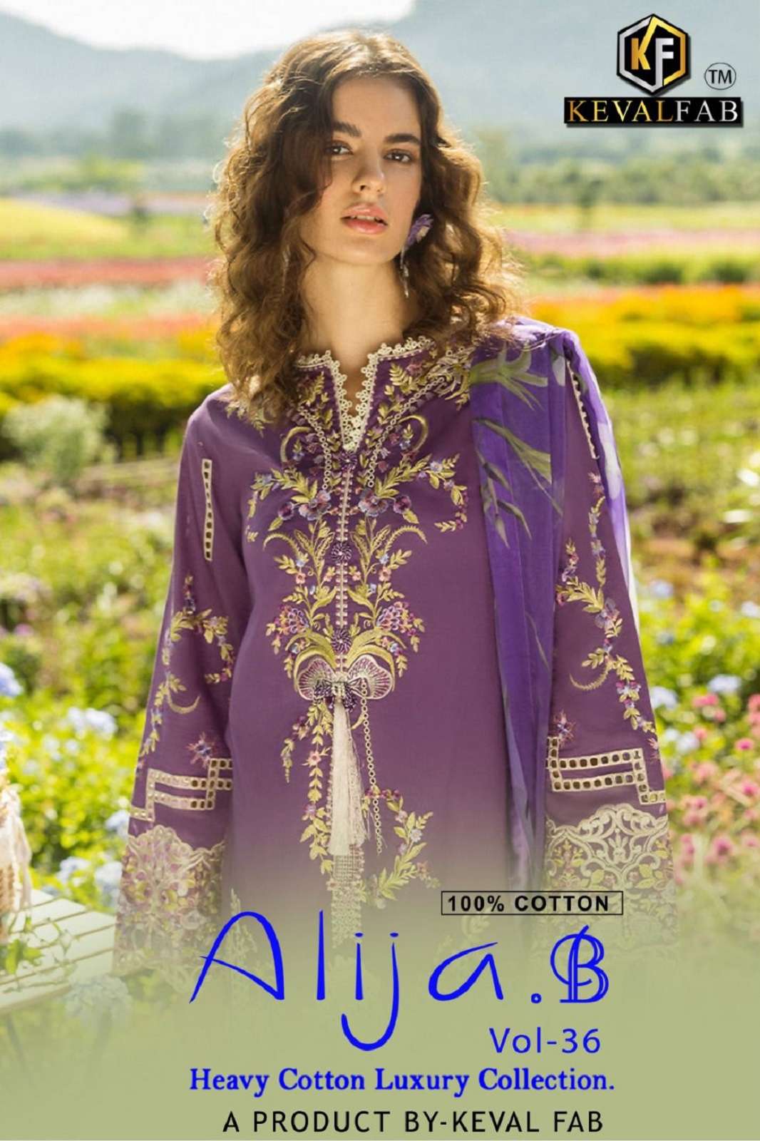 KEVAL FAB ALIJA B VOL 36 COTTON PRINTED DRESS MATERIALS