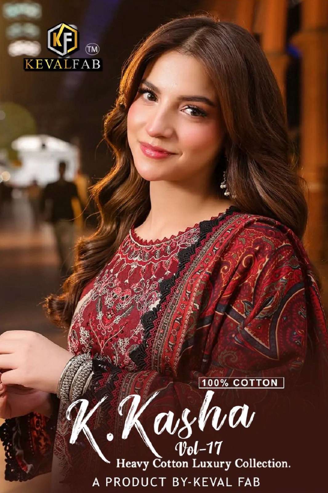 KEVAL FAB K KASHA VOL 17 COTTON PRINTED DRESS MATERIALS