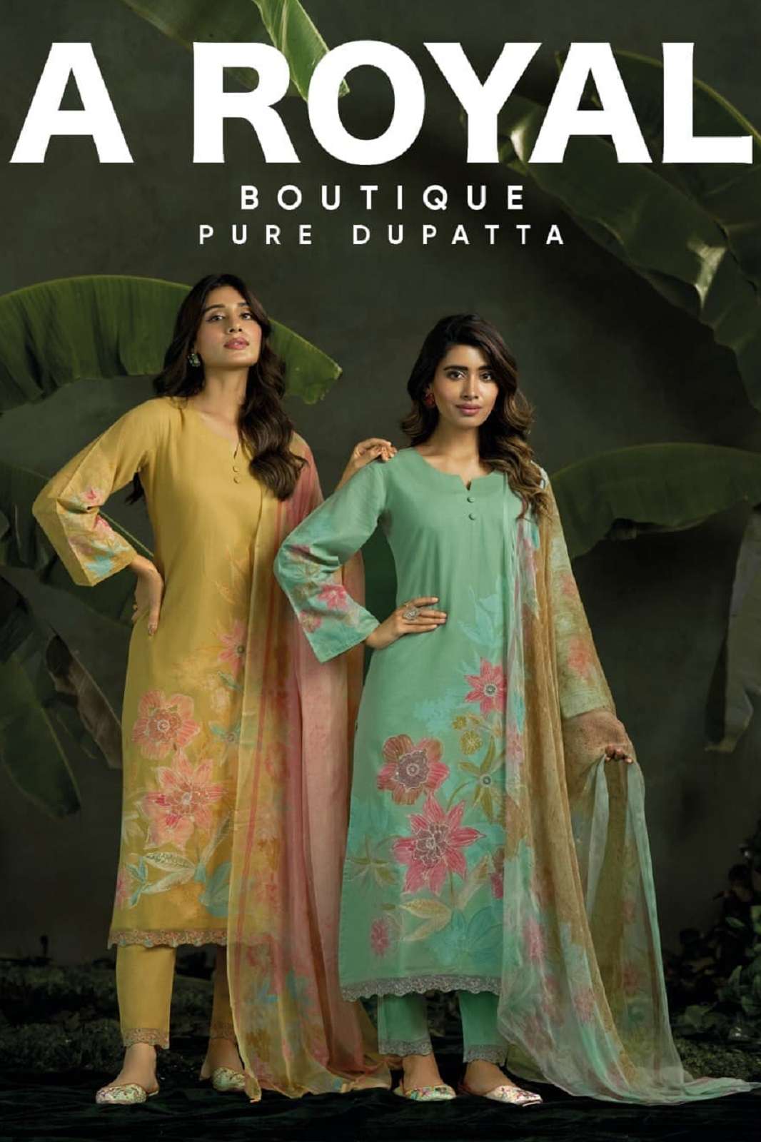 KILORY TRENDS A ROYAL BOUTIQUE COTTON EMBROIDERED SUITS