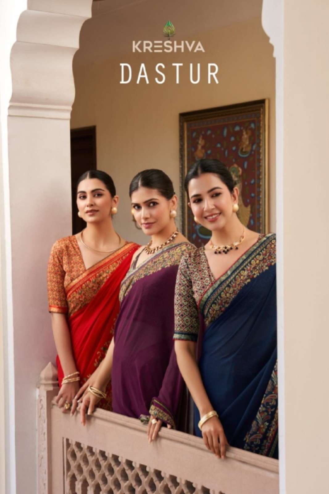  KRESHVA DASTUR 2085 TO 2088 DANI GEORGETTE PRINTED SAREES