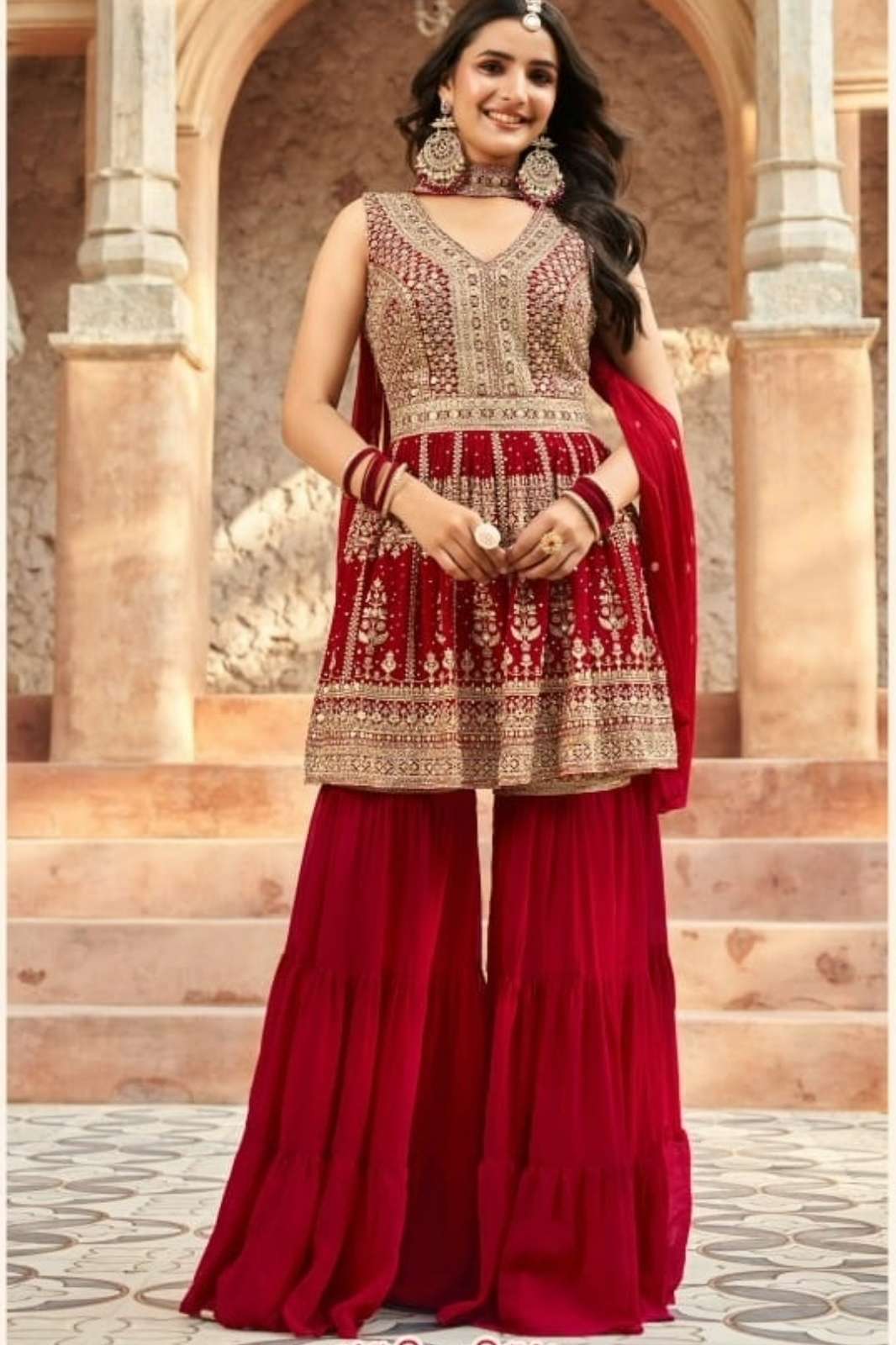 Lapink 12862 Party Wear Viscose Embroidery & Sequence Work Sarara Suit 