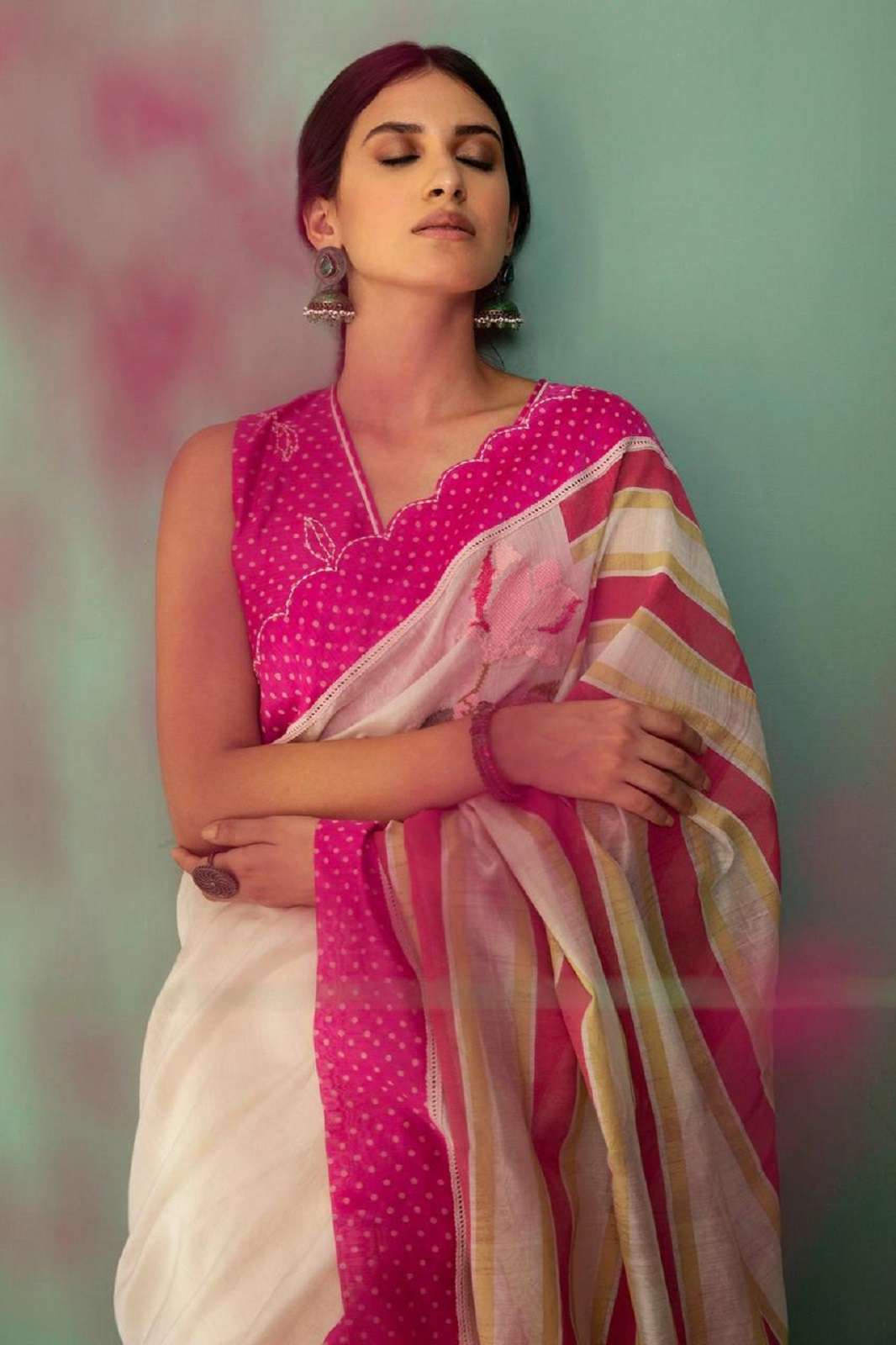 MANGALYA MG557 PLAIN LINEN DESIGNER SAREES 