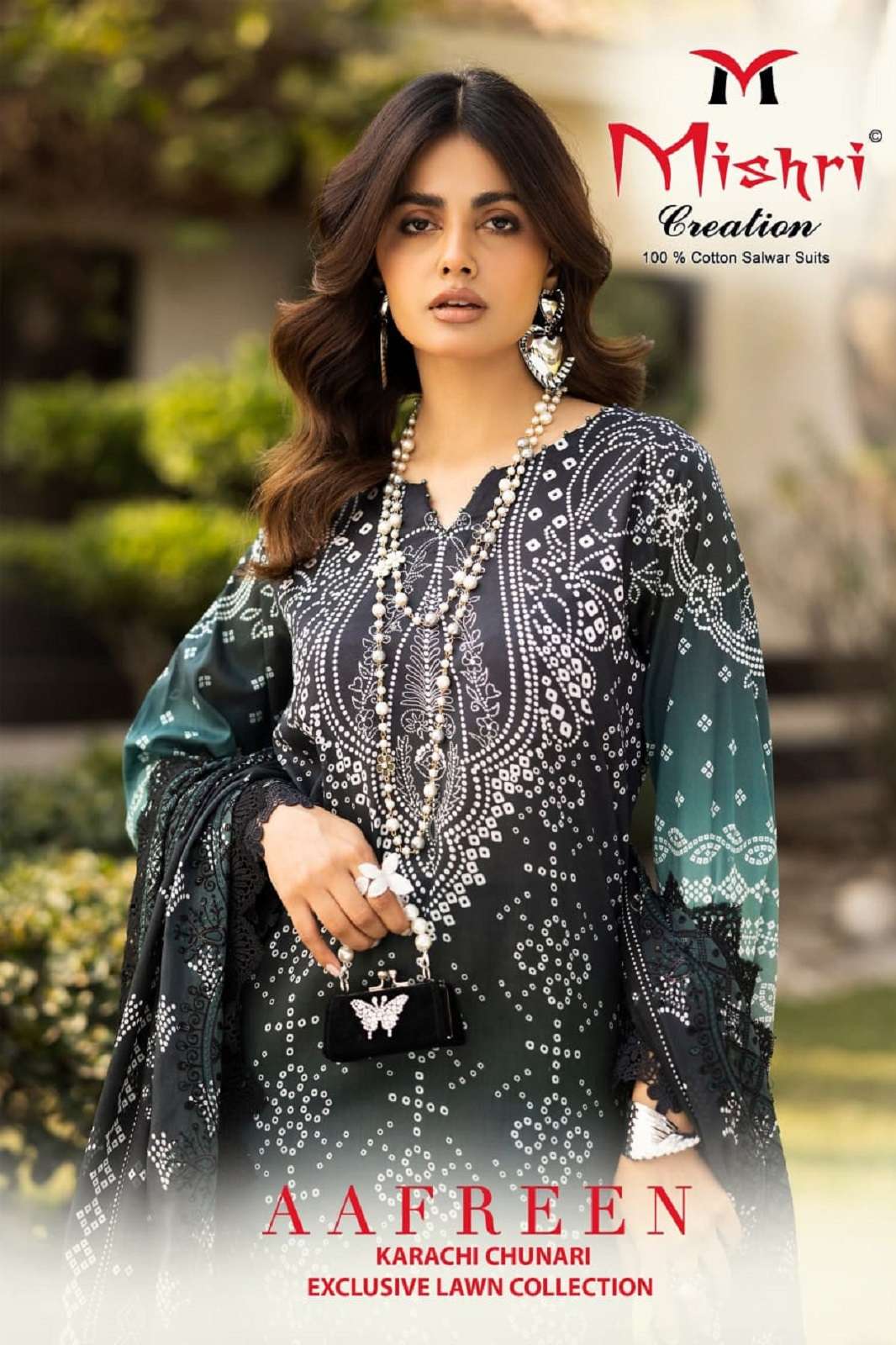 MISHRI CREATION AAFREEN KARACHI PRINTED DRESS MATERIAL