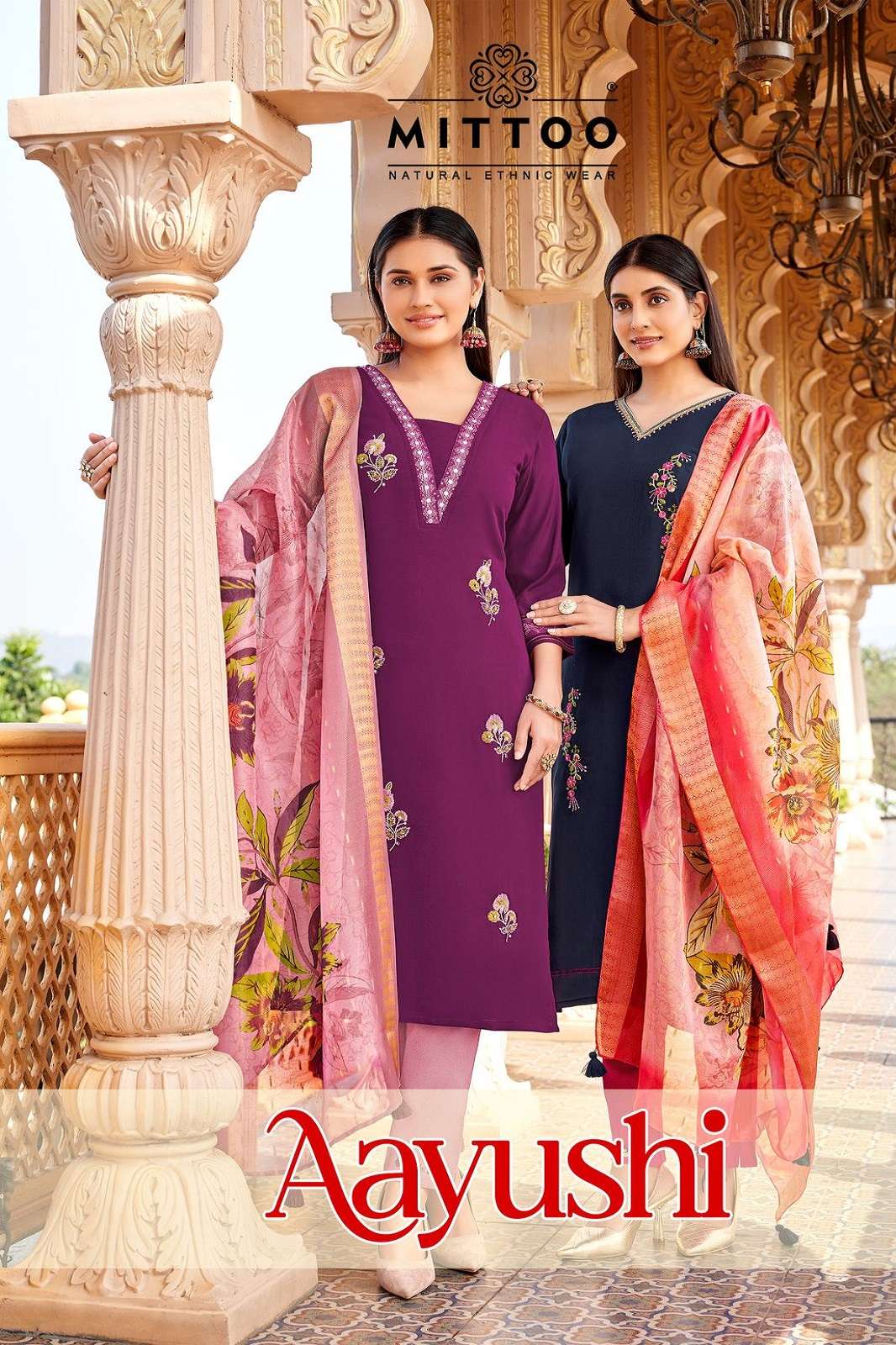 MITTOO AYUSHI SILK READY TO WEAR DESIGNER KURTIS