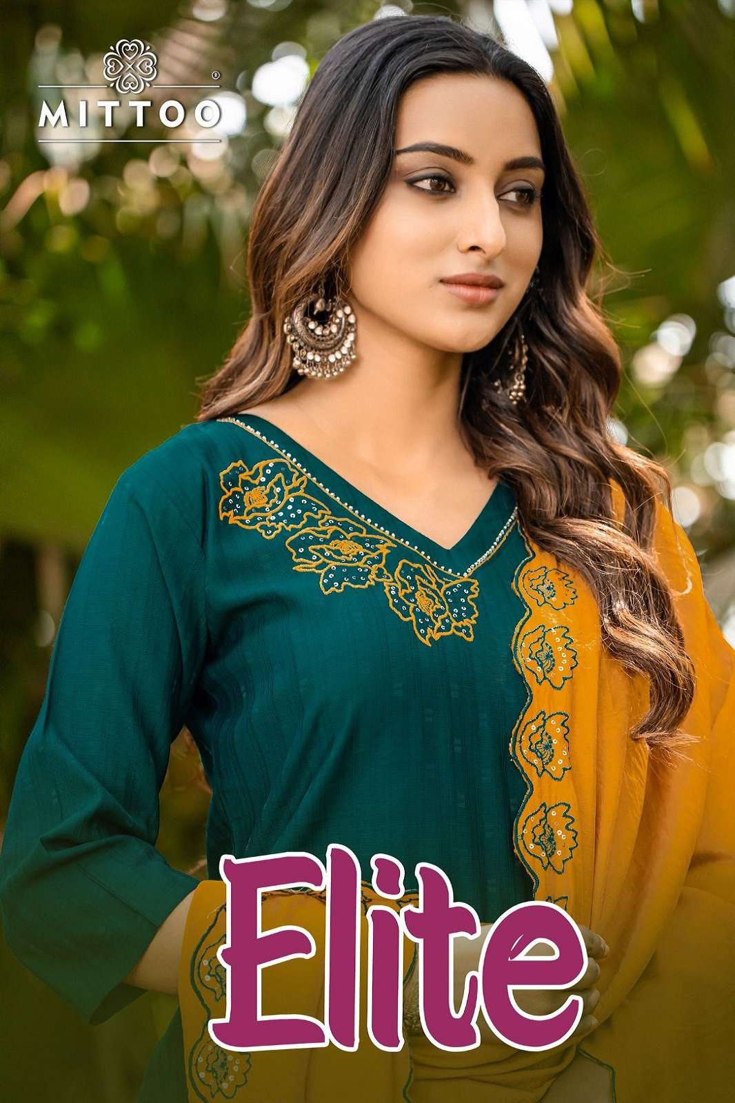MITTOO ELITE VISCOSE HANDWORKED READY TO WEAR KURTIES