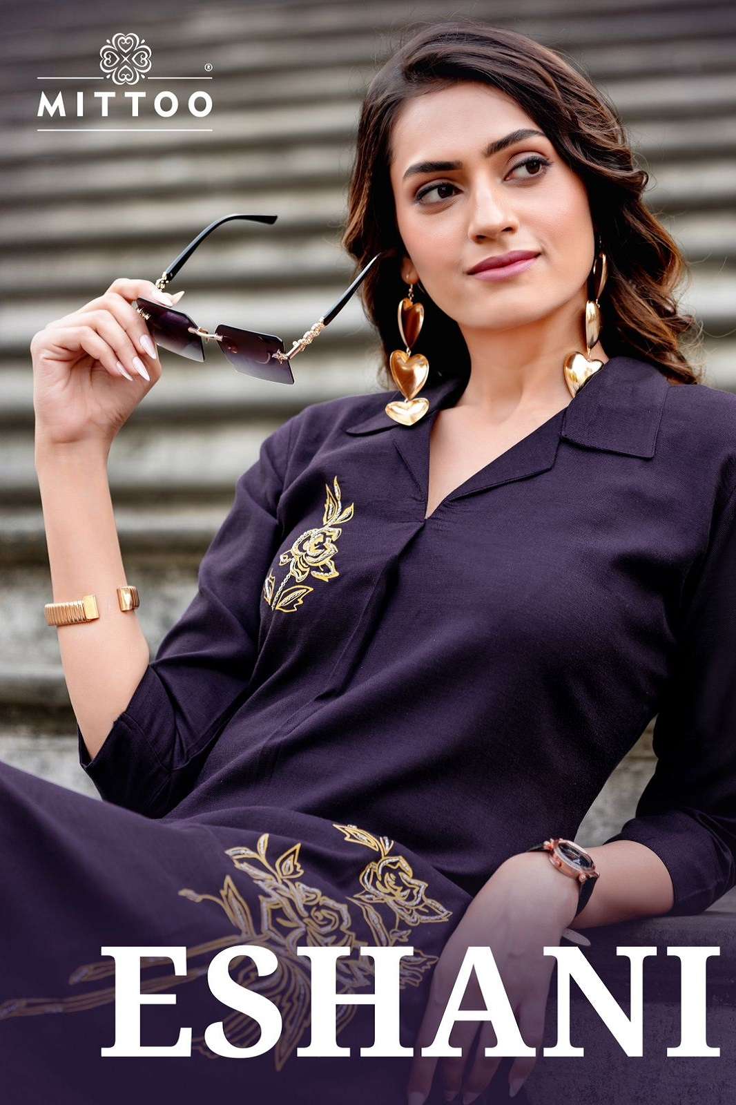 MITTOO ESHANI RAYON HANDWORKED READY TO WEAR KURTIES