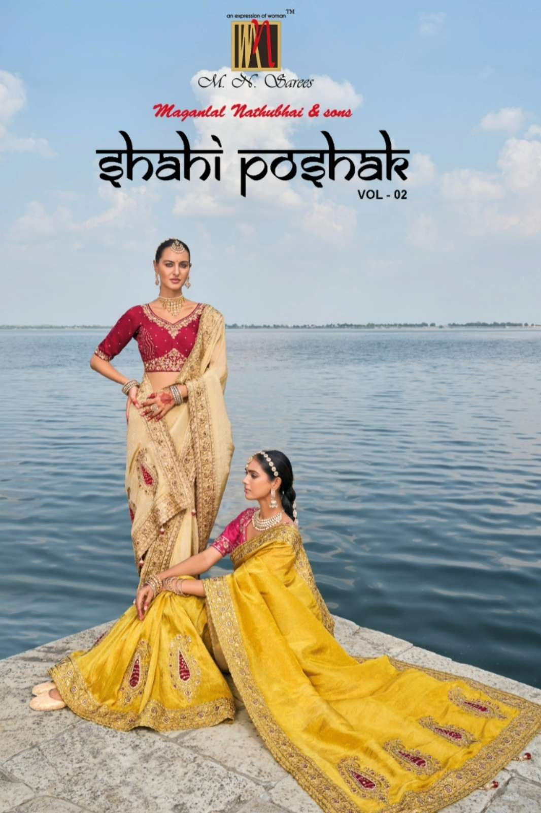 MN Shahi Poshak Vol 2 Pure Banarasi Jari and Zarkan Work Saree 