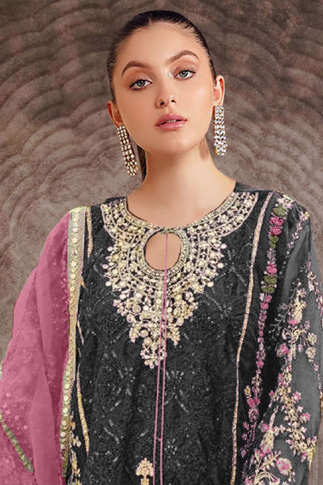MORIFZ 954 ABCD ORGANZA EMBROIDERY WORKED SUITS