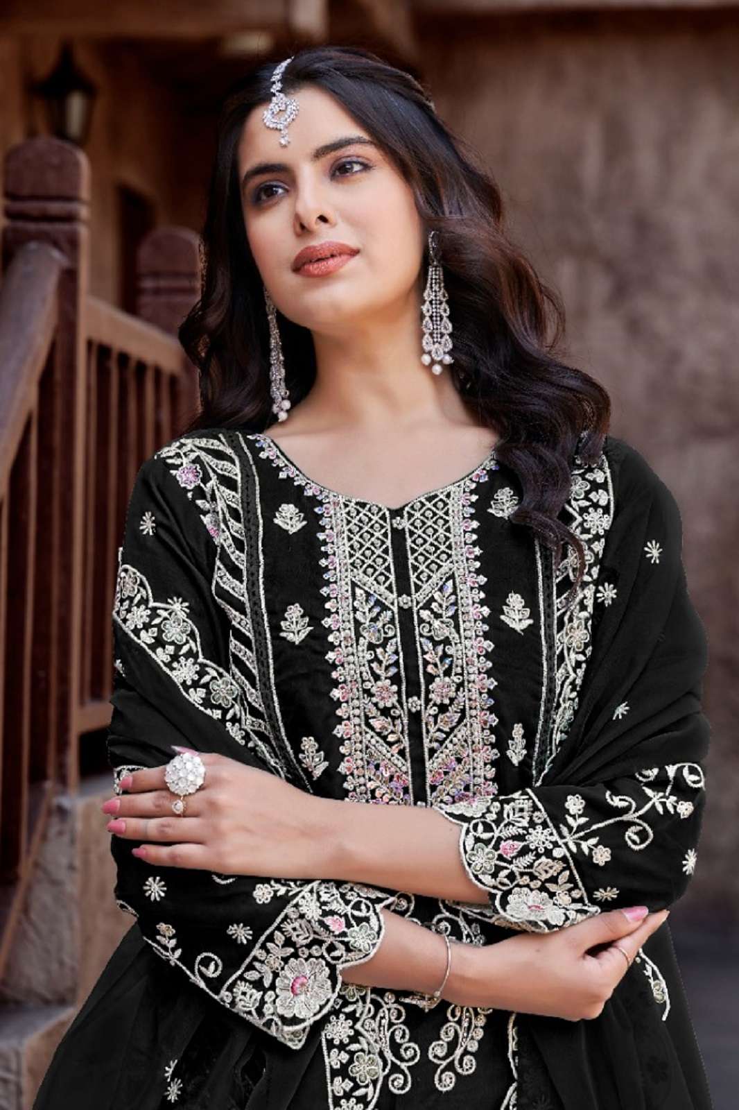 MOTIFZ 839 ABCD GEORGETTE EMBROIDERED SUITS