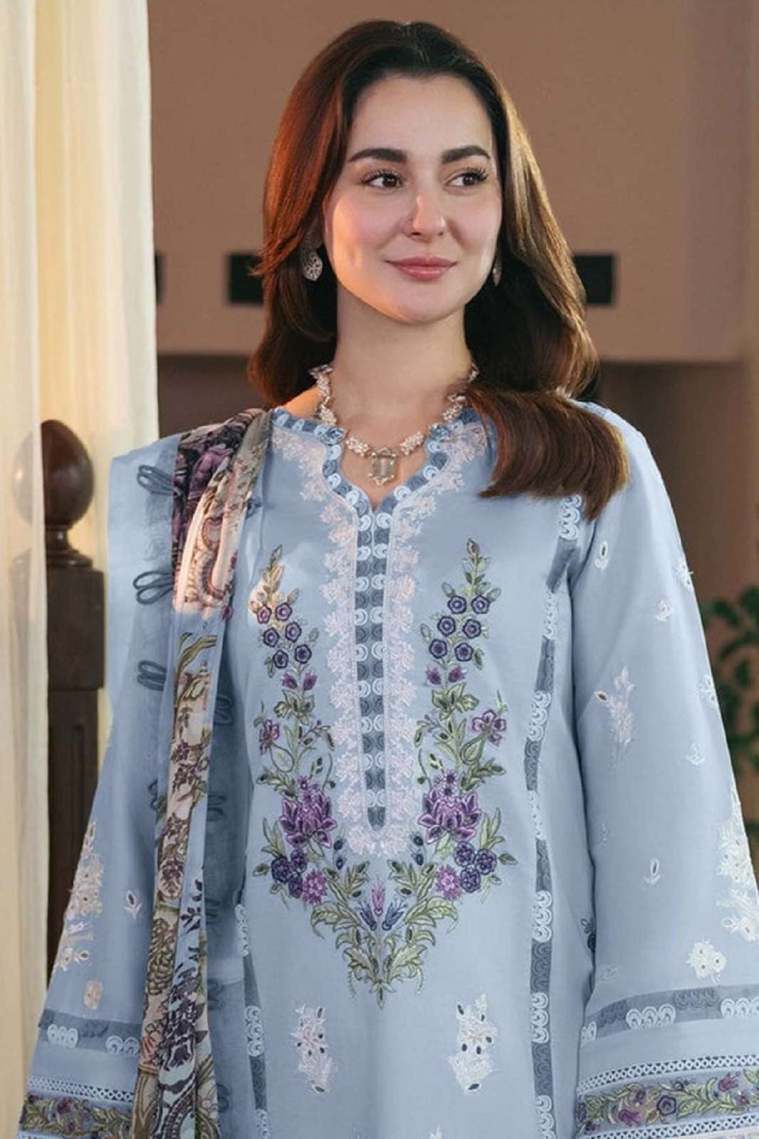 MOTIFZ 952 ABCD CAMBRIC COTTON EMBROIDERED SUITS