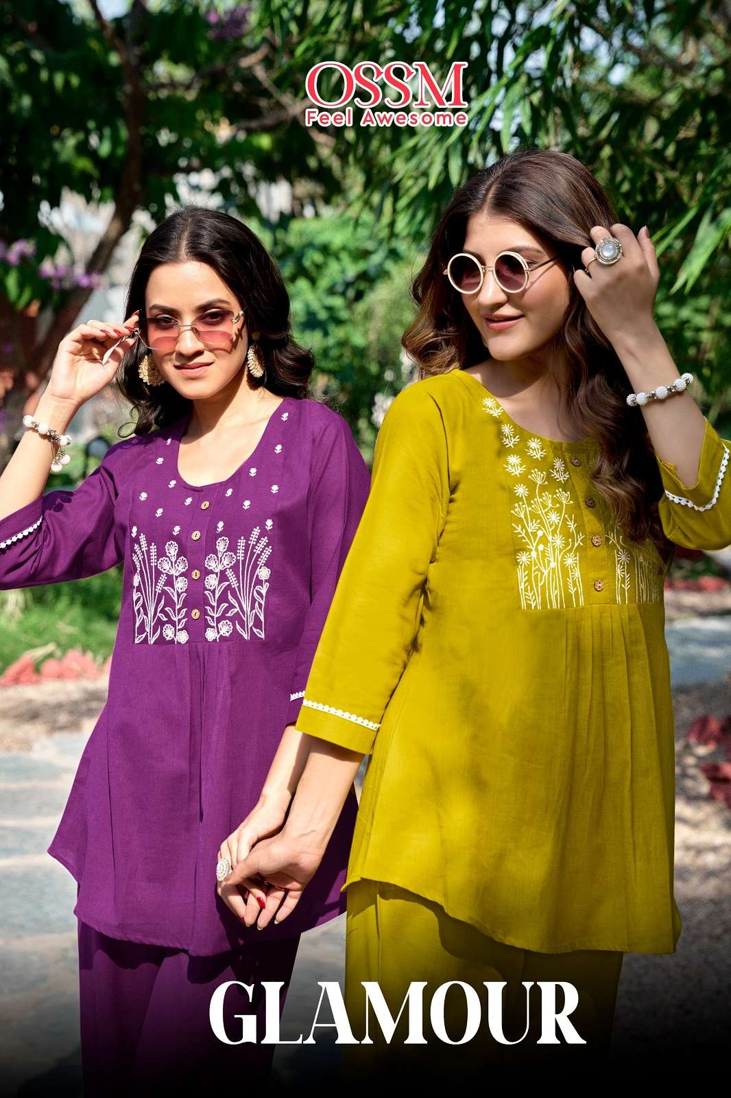 OSSM GLAMOUR COTTON FLEX READY TO WEAR CO ORD SETS