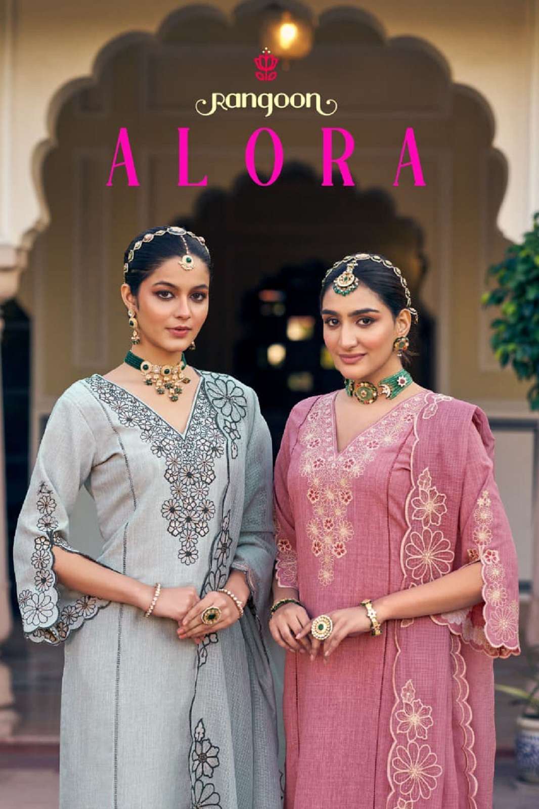 RANGOON ALORA COTTON READY TO WEAR ANARKALI KURTIES