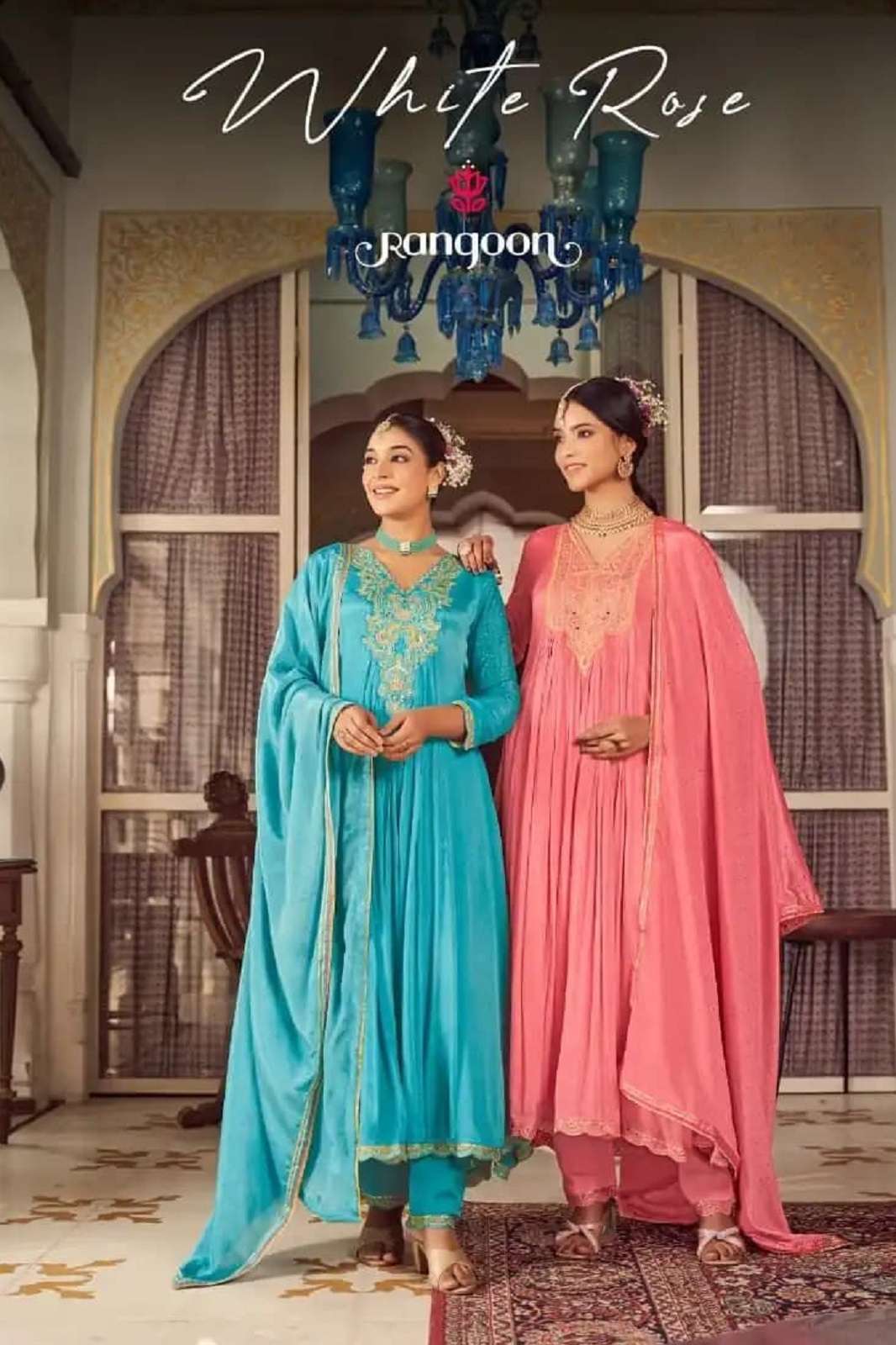 RANGOON ROSE CHINON READY TO WEAR ANARKALI KURTIES