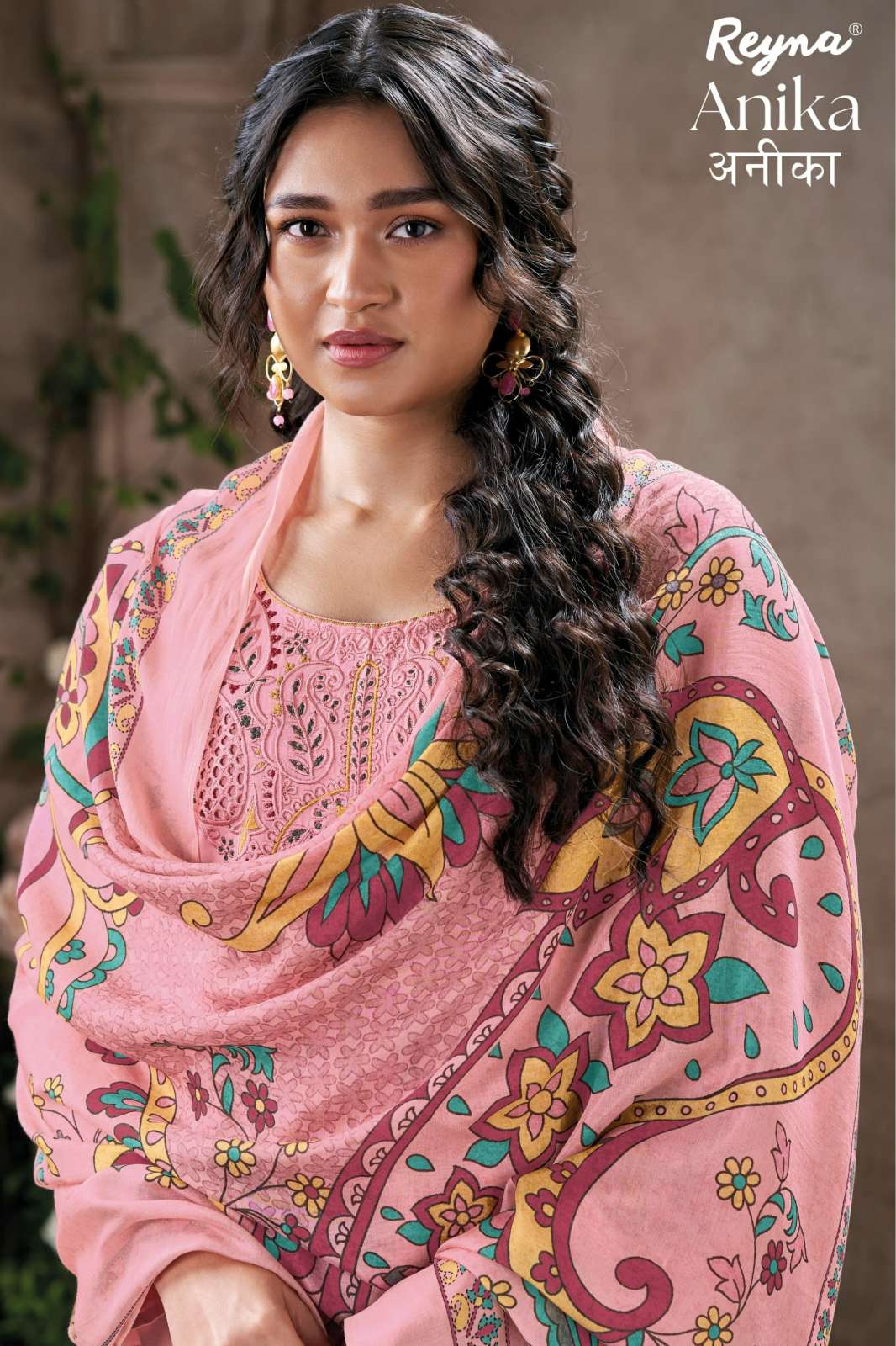 REYNA ANIKA PURE COTTON SILK SUIT WITH EMBROIDERY WORK