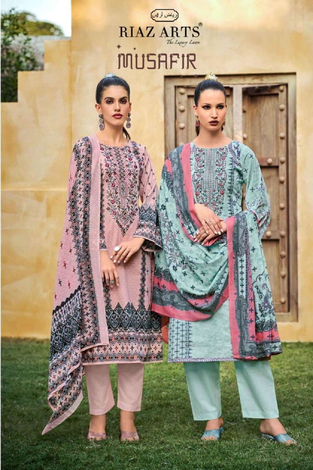 RIAZ ARTS MUSAFIR VOL 25 DIGITALLY PRINTED DRESS MATERIALS