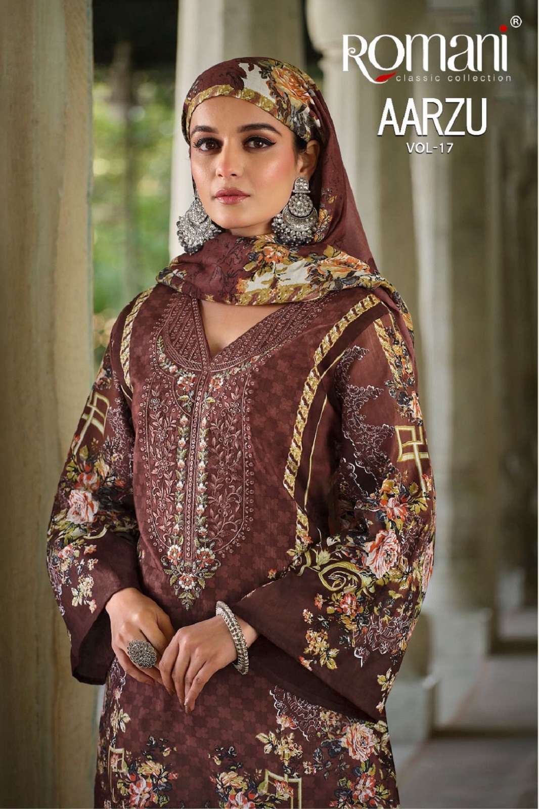 ROMANI AARZU VOL 17 SOFT COTTON PRINTED DRESS MATERIALS