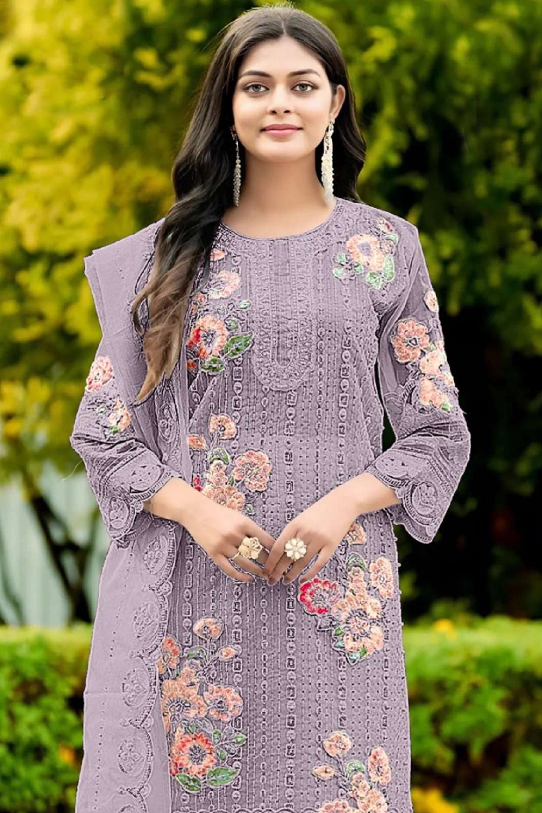 SAFA CREATION HYA 1055 GEORGETTE EMBROIDERED SUITS