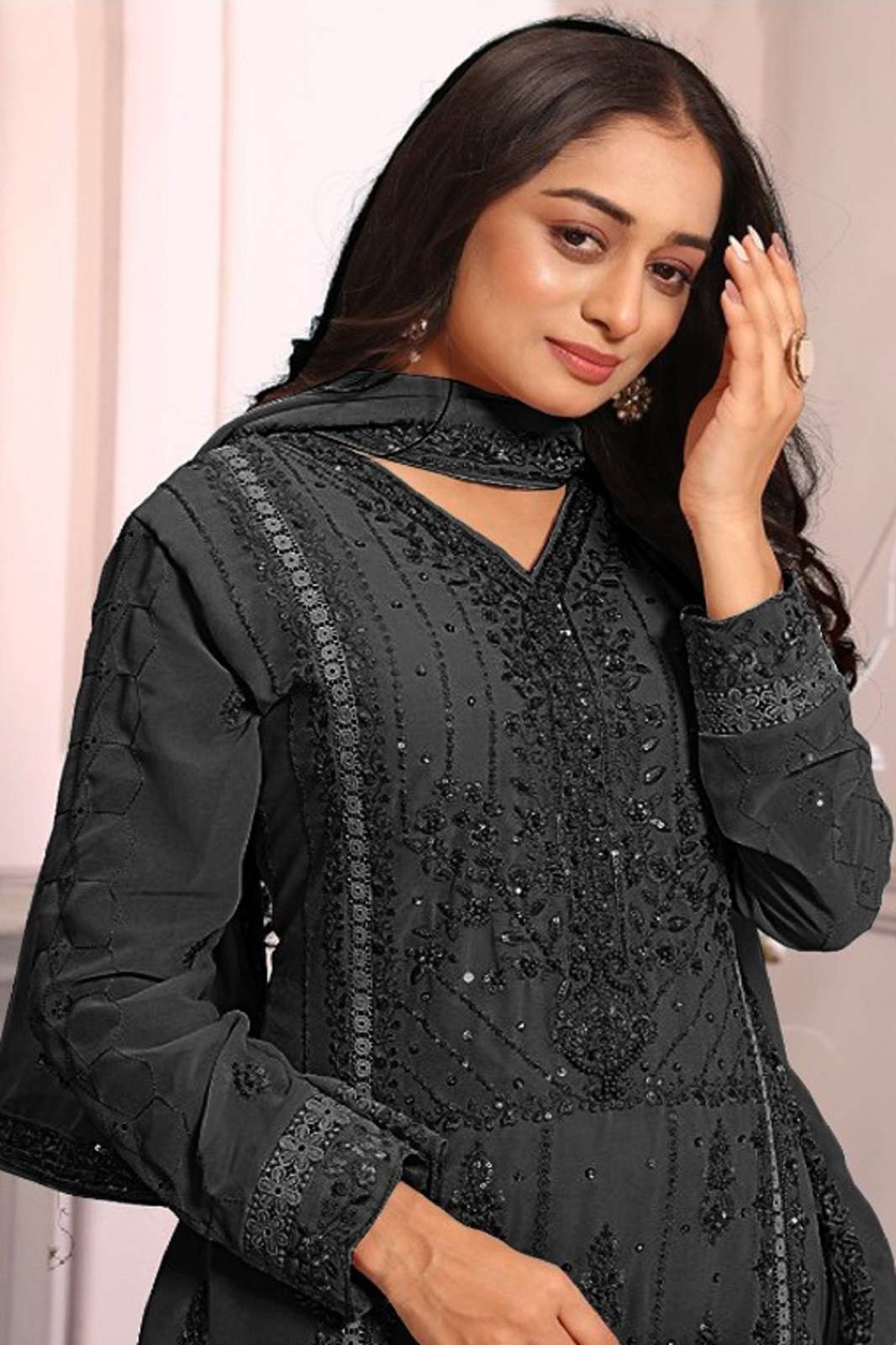 SAFA CREATION SF SALEHA GEORGETTE EMBROIDERED SUITS