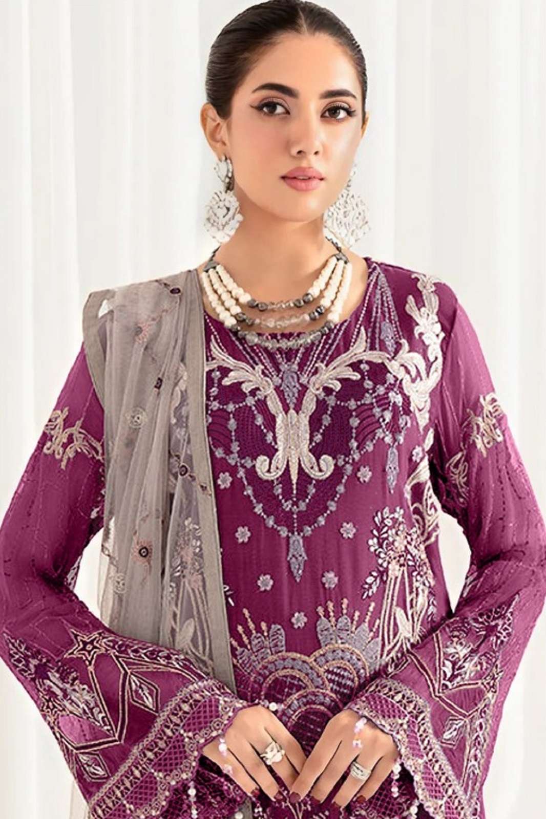 SAFA CREATION SFPK 1035 GEORGETTE EMBROIDERED SUITS