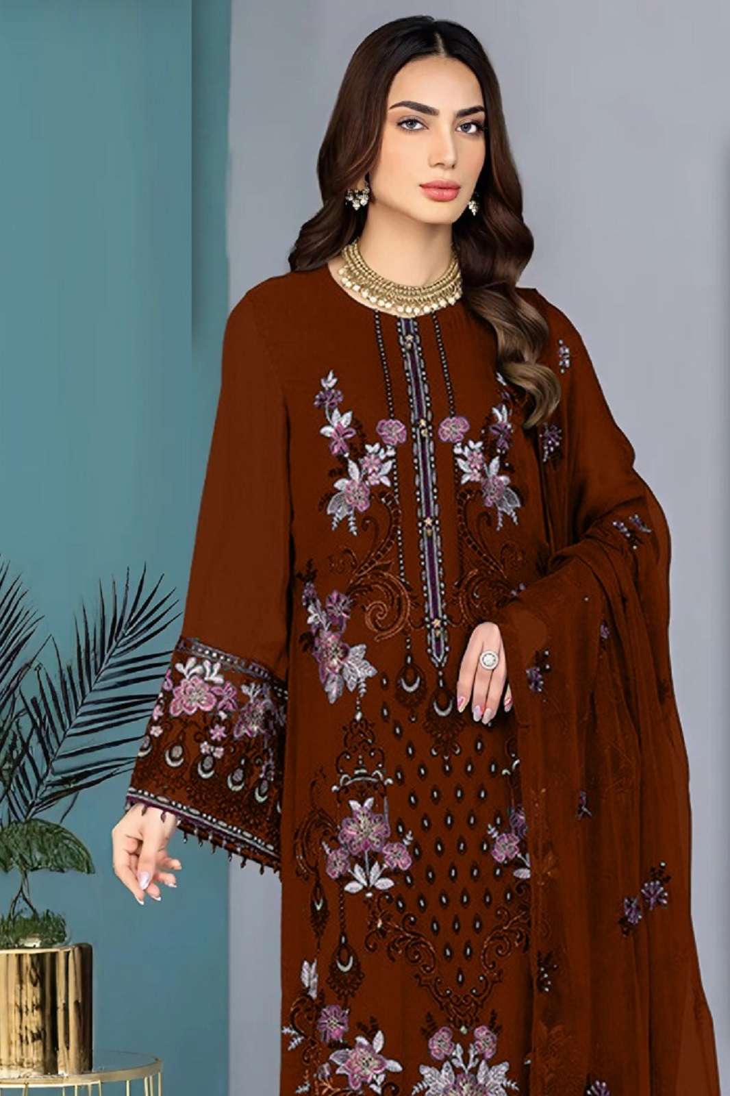 SAFA CREATION SFPK 1036 GEORGETTE EMBROIDERED SUITS