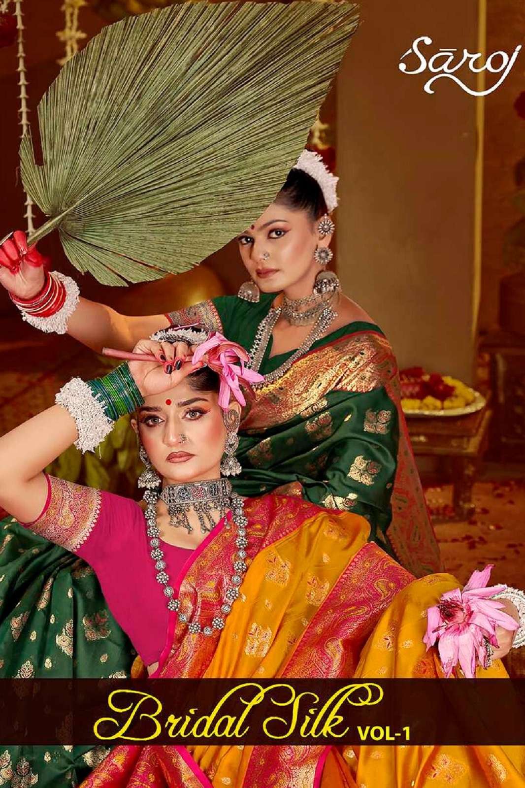 SAROJ SAREES BRIDAL SILK VOL 1 RICH PALLU WORKED SAREES