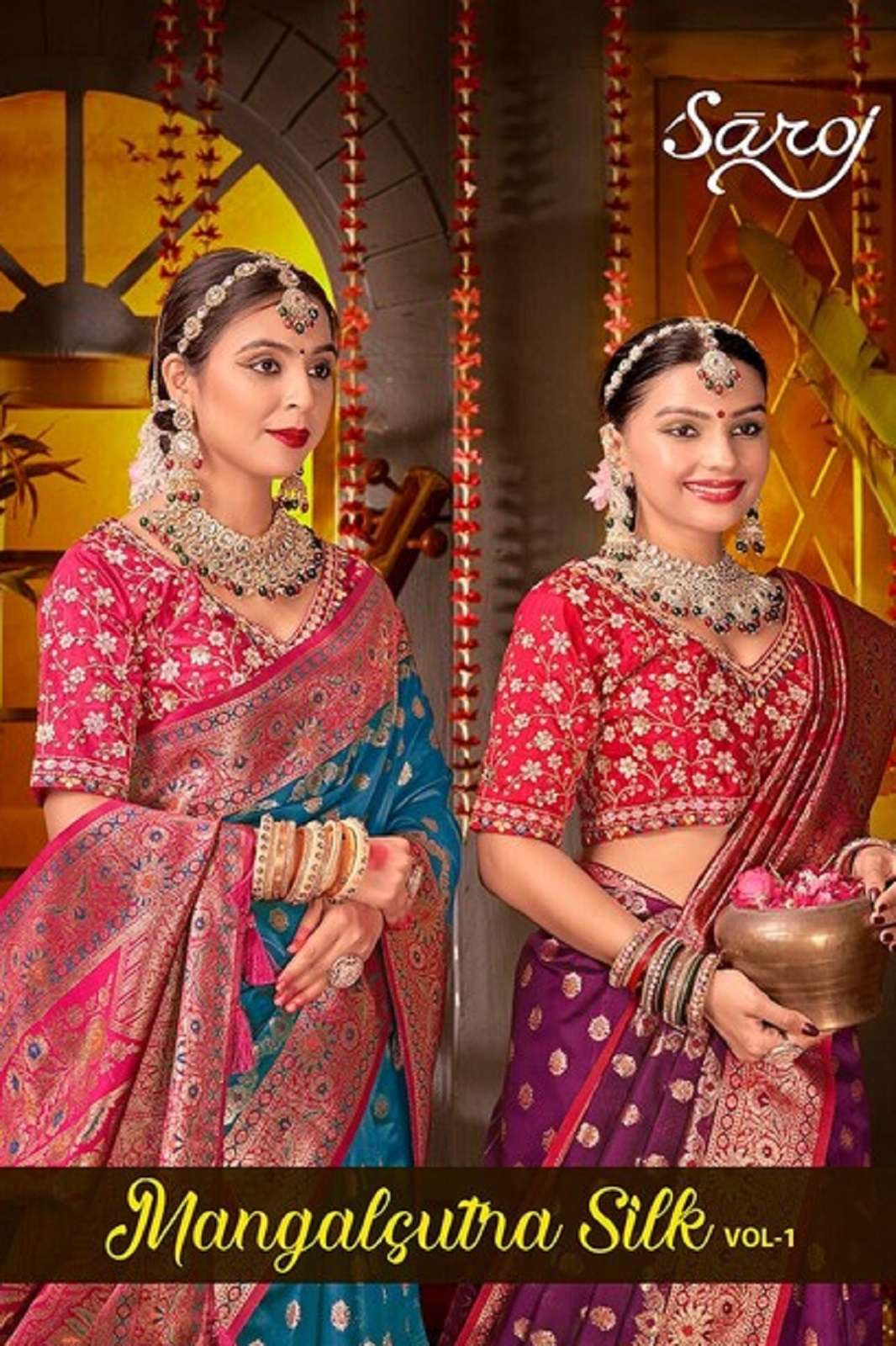 SAROJ SAREES MANGALSUTRA SILK RICH PALLU HEAVY WORKED SAREES