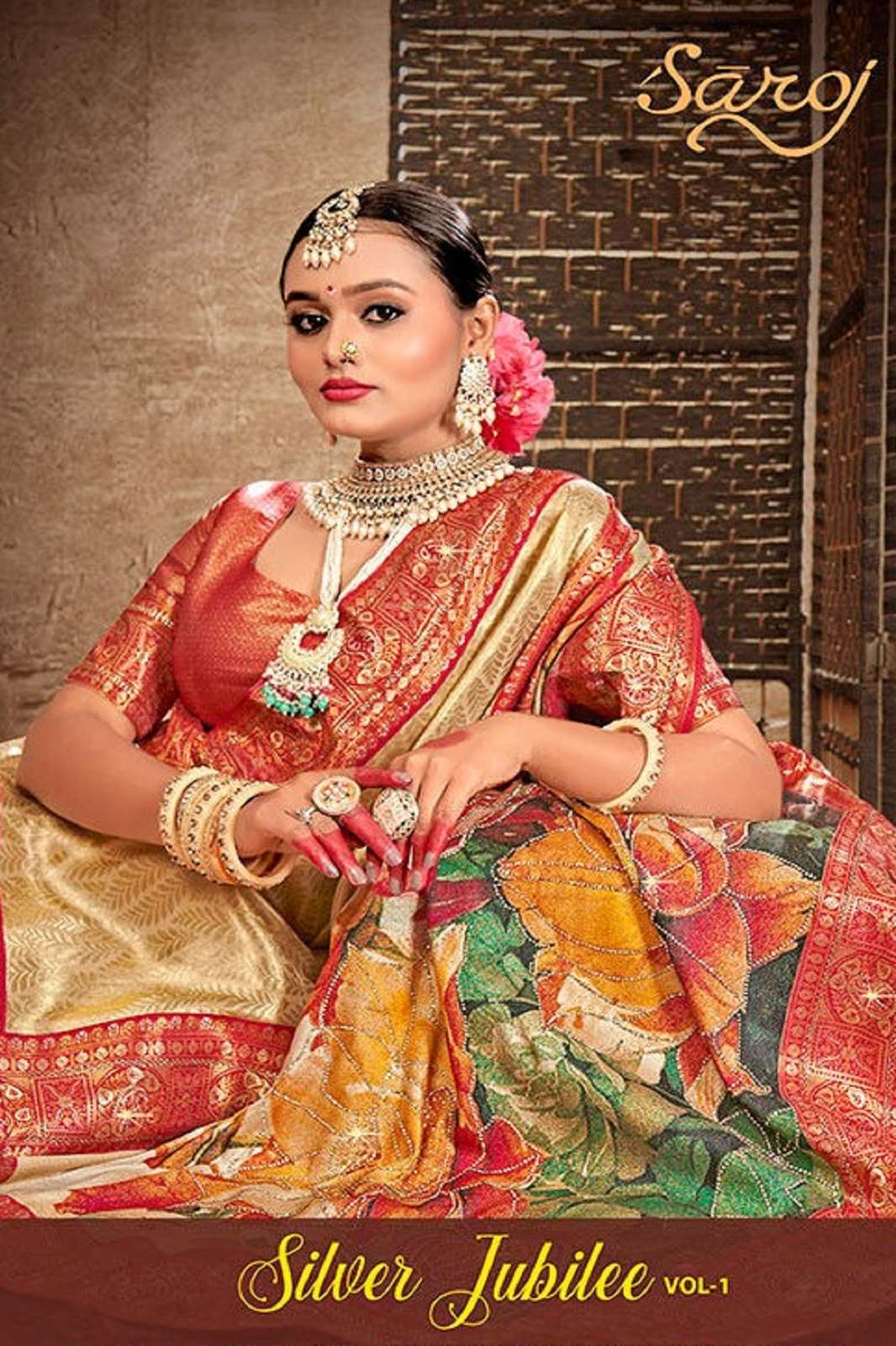 SAROJ SAREES SILVER JUBILEE SAROSKI VOL 1 RICH PALLU WORKED SAREES