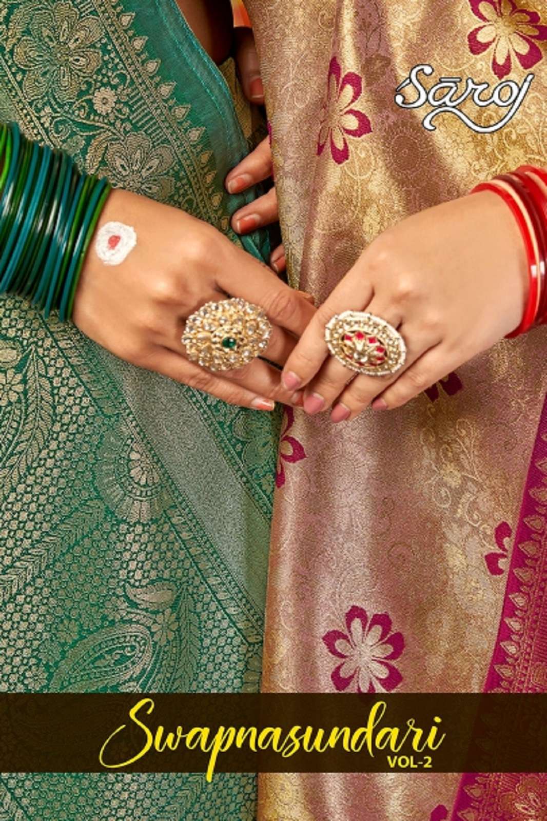 SAROJ SAREES SWAPNSUNDARI SILK VOL 2 RICH PALLU WORKED SAREES