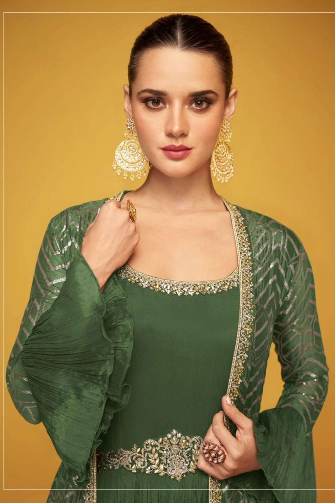 SAYURI CARNIVAL READY TO WEAR PREMIUM SILK EMBROIDERY WORK DRESS