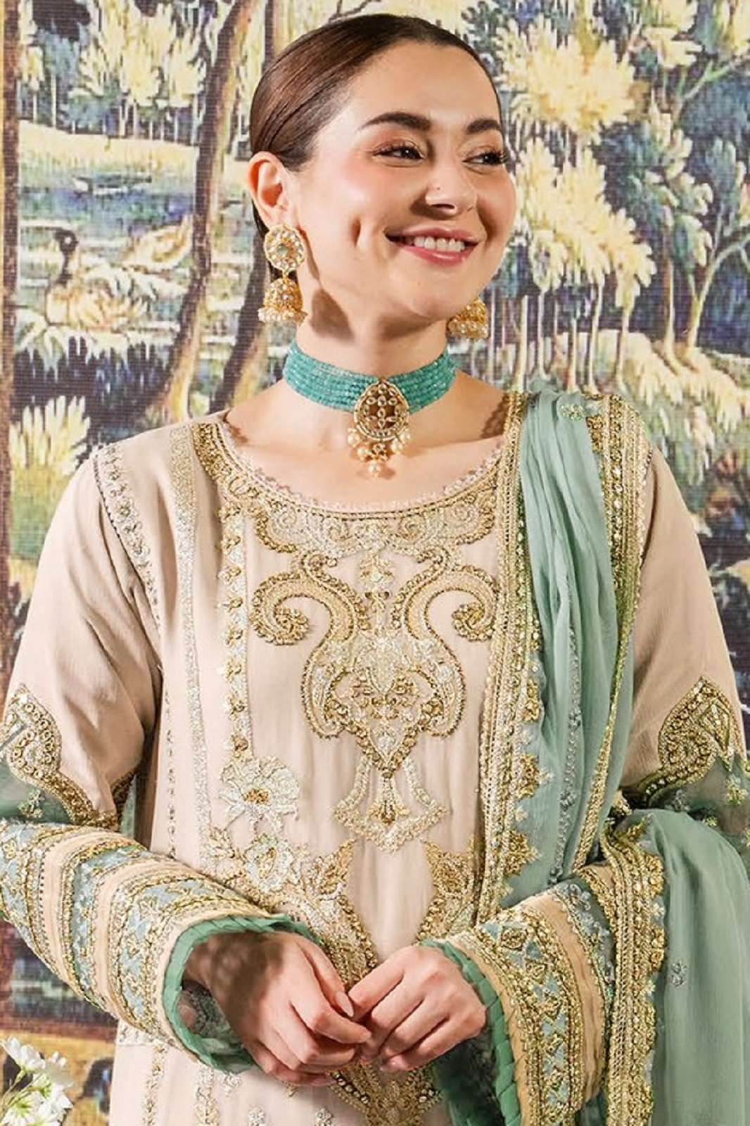 SERINE S 657 FAUX GEORGETTE HANDWORKED SUITS