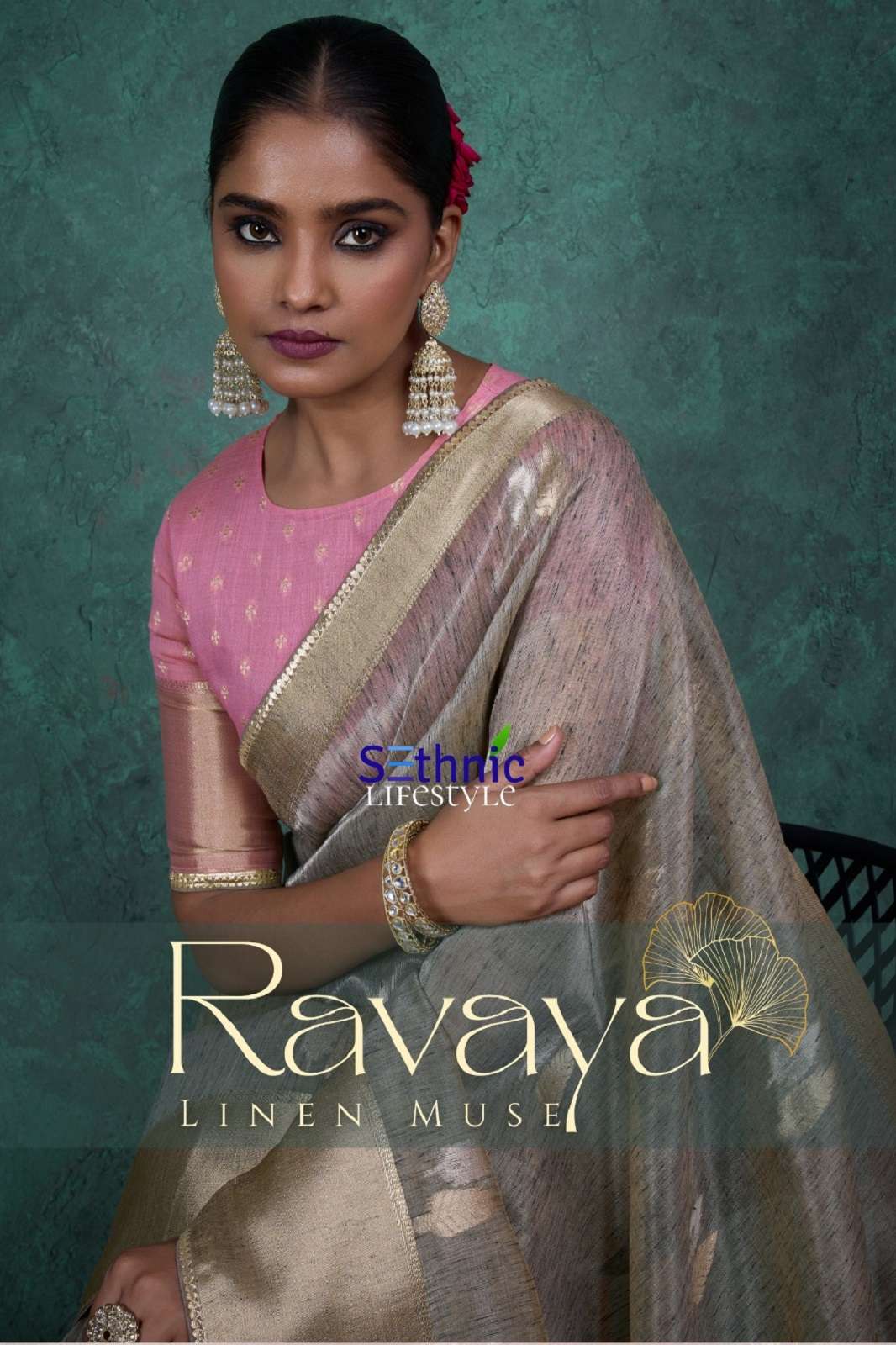 SETHNIC LIFESTYLE RAVAYA 86001 TO 86004 LINEN BLENDED SAREES