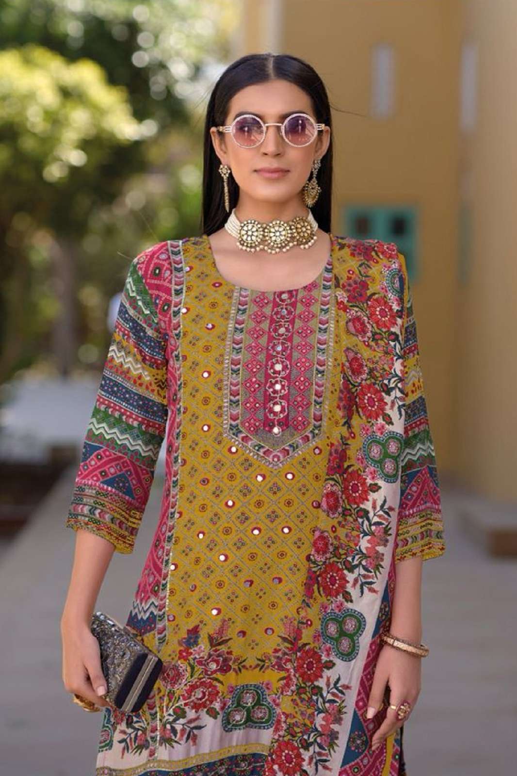 SHREE FAB KT 207 PURE VISCOSE HANDWORKED SUITS