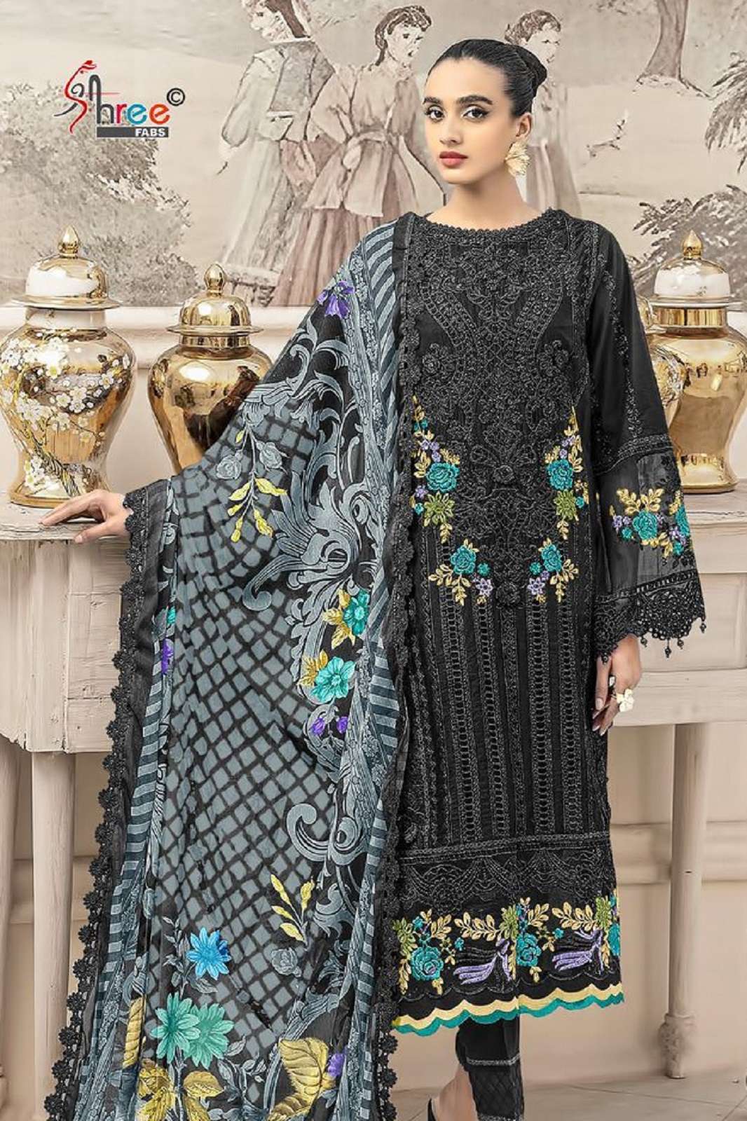 SHREE FAB MARIYA B VOL 2 COTTON EMBROIDERED SUITS