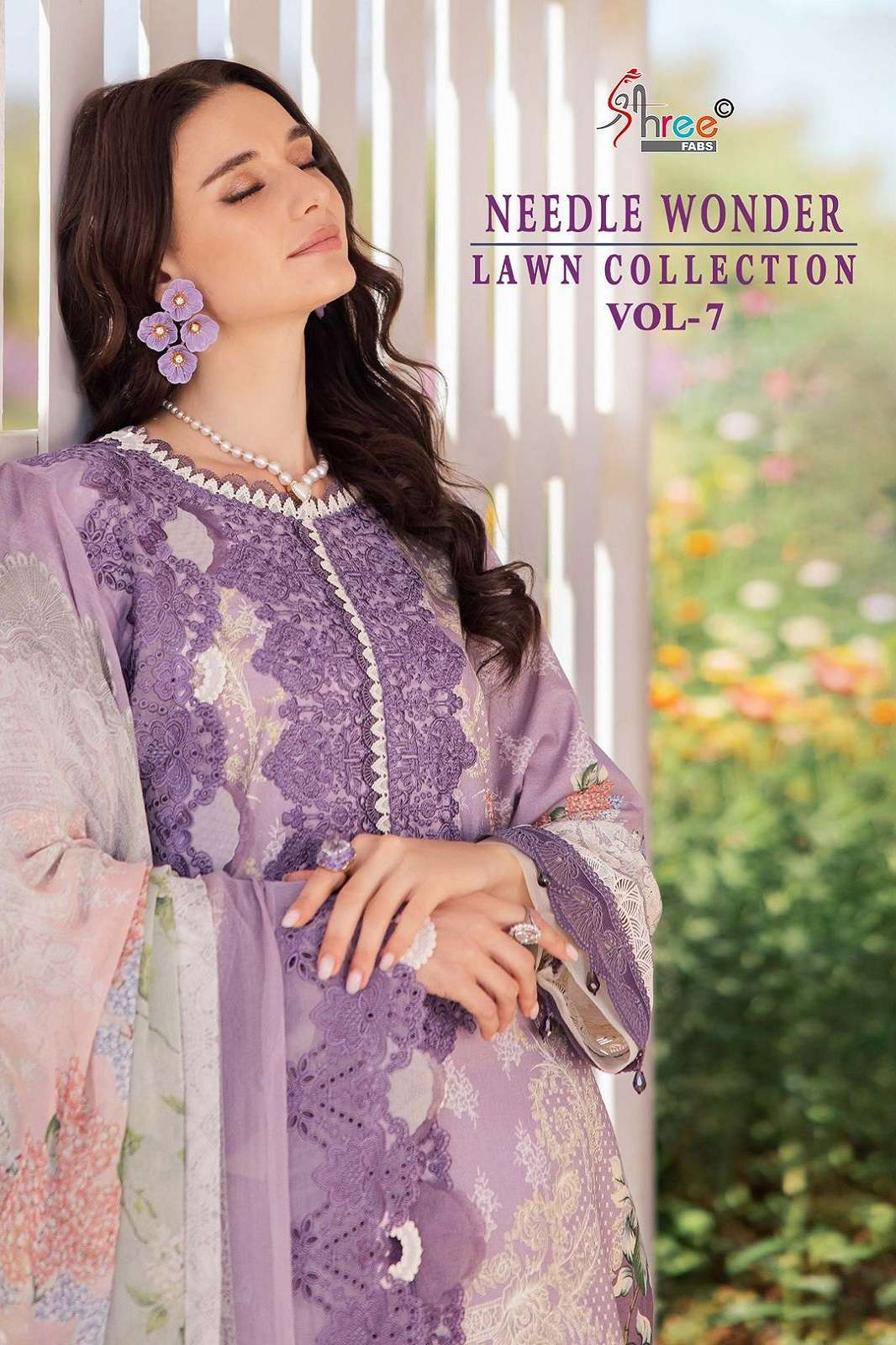SHREE FAB NEEDLE WONDER LAWN VOL 7 COTTON PRINTED SUITS