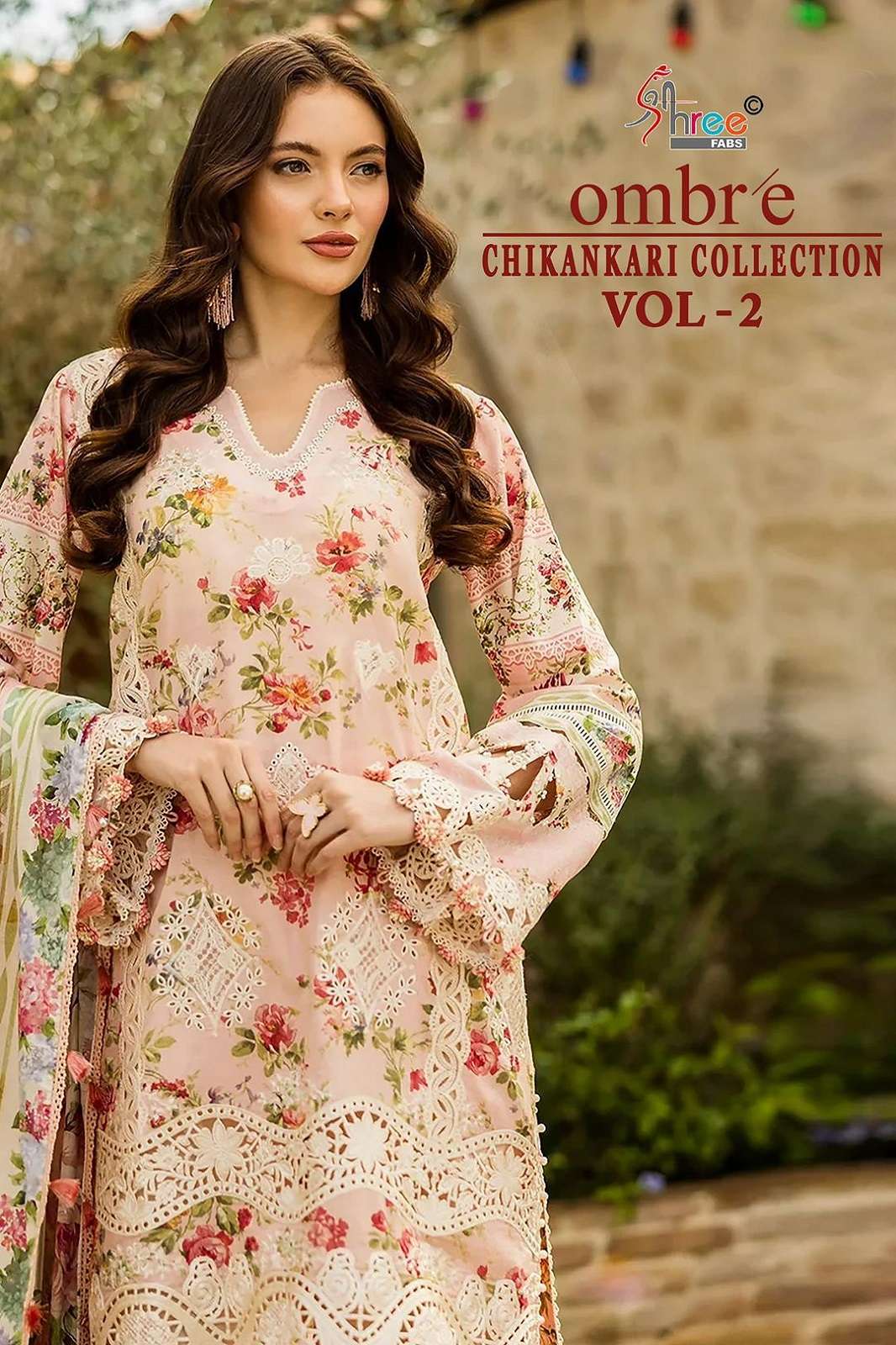 SHREE FAB OMBRE CHIKANKARI VOL 2 COTTON PRINTED SUITS