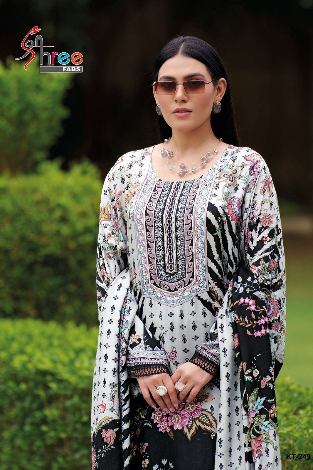 SHREE FABKT 249 VISCOSE MUSLINE HAND WORKED SUITS