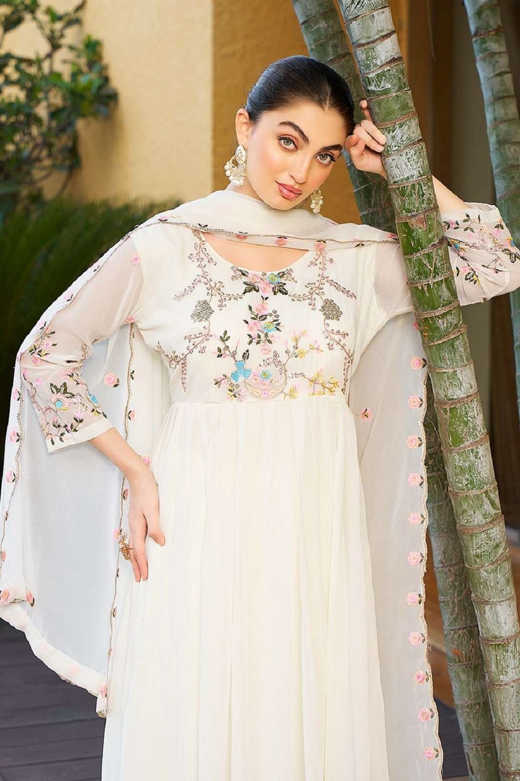 SHRI BALAJI 5021 GEORGETTE EMBROIDERED READY TO WEAR GOWNS
