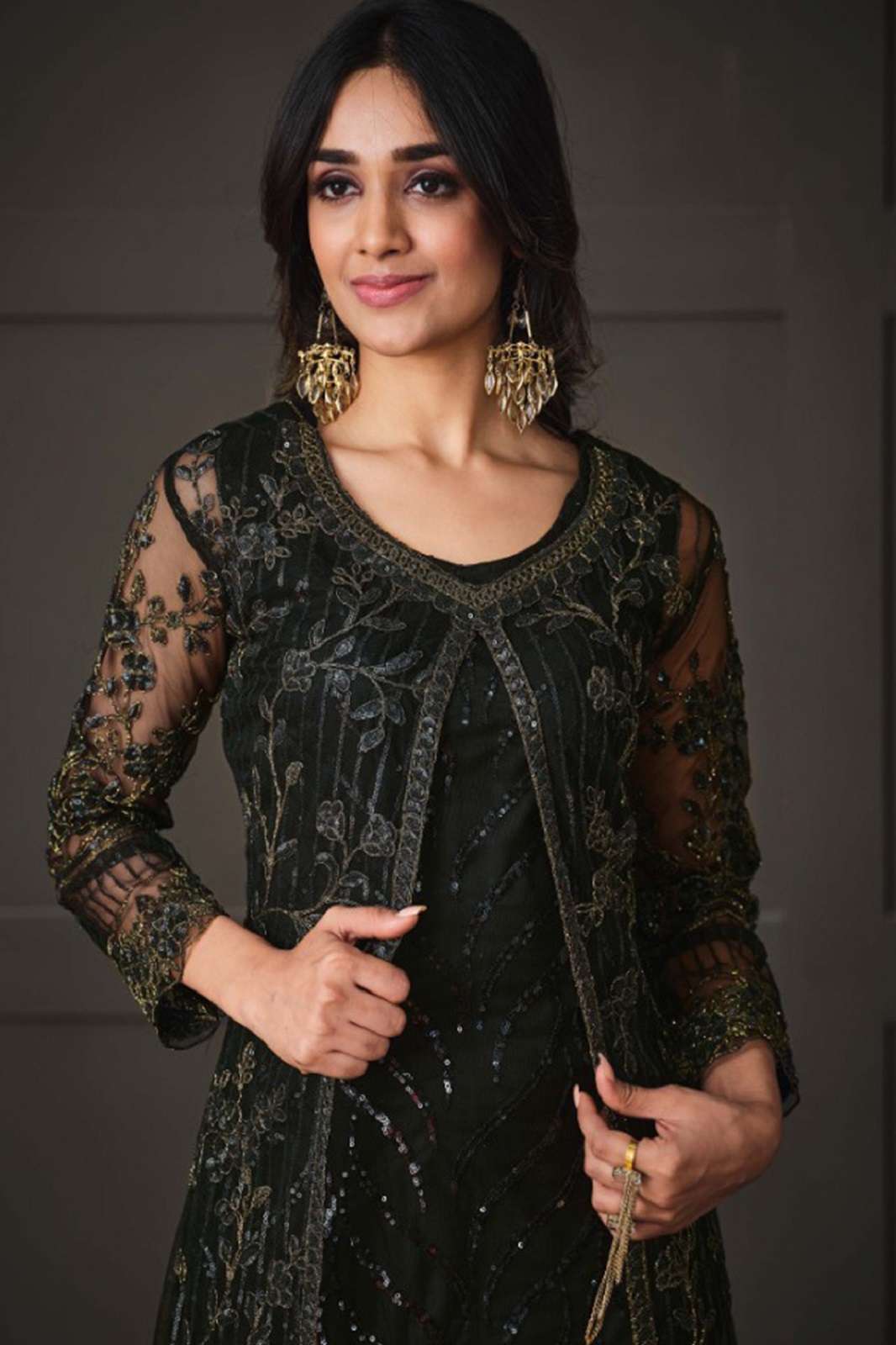 SHRI BALAJI 5143 A TO D JAPAN SATIN SEQUIENS EMBROIDERED SUITS