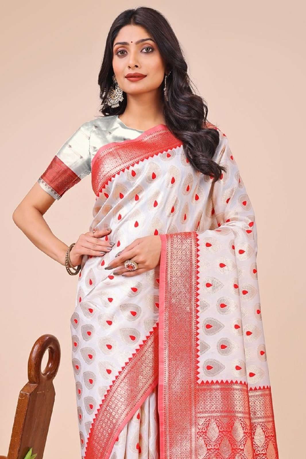 SHRI BALAJI BANARASI SILK 1001 TO 1003 ZARI WORKED SAREE