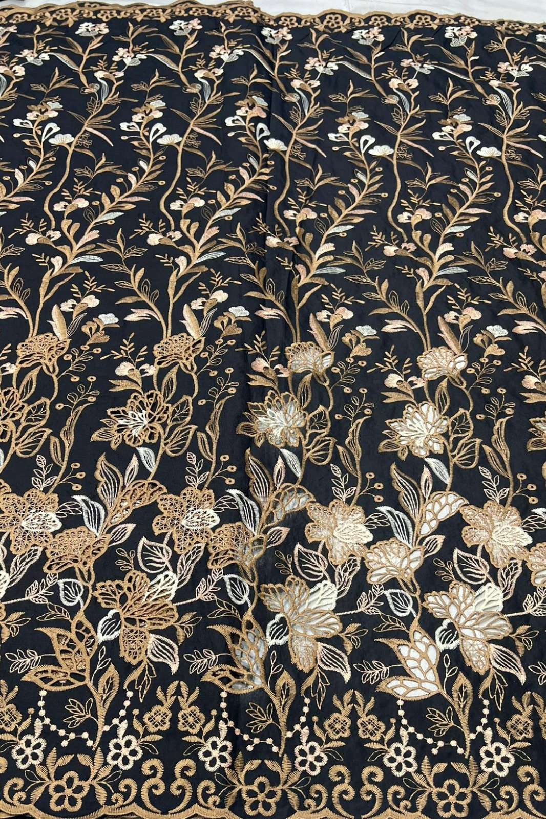 Shri Balaji Emporium A620  Cutwork and Embroidery Work Designer Imported Cotton Fabric