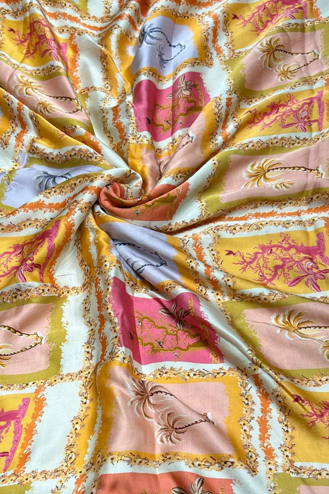 Shri Balaji Emporium A632 Pure Modal Satin Digital Printed Designer Fabric