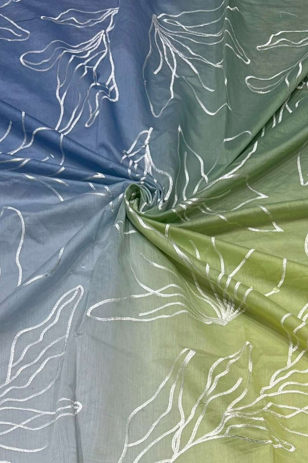 Shri Balaji Emporium A660 Embroidery Work Pure Mul Chanderi Designer Fabric