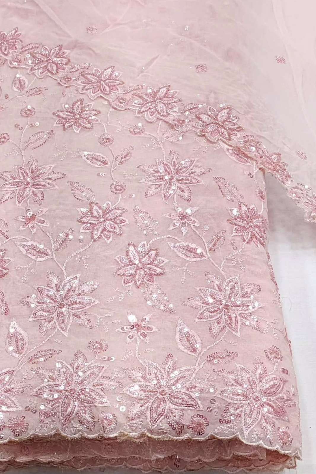 Shri Balaji Emporium A678 Cutdana Embroidery Work Designer Georgette Fabric