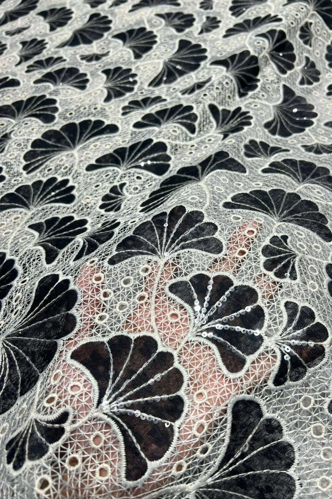 Shri Balaji Emporium A686 Cutwork & Embroidery Work Designer Cruasia Net Fabric