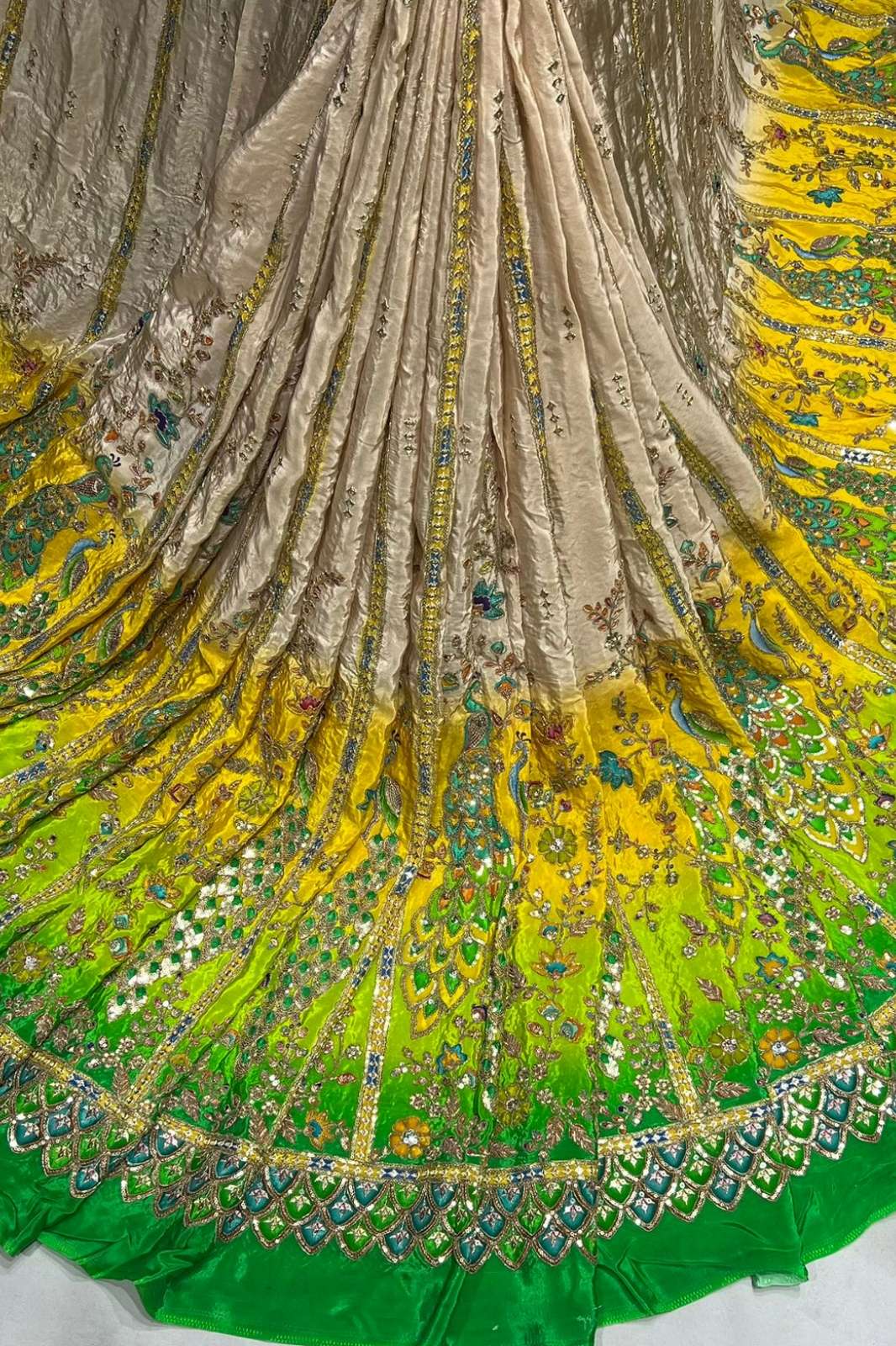 Shri Balaji Emporium A744 Position Print Embroidery work Crepe Designer Fabric