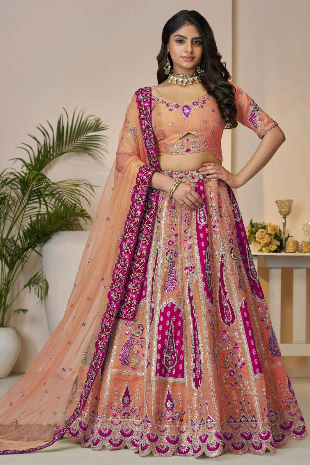 Shri Balaji Emporium KF484 Wedding Wear Banarasi silk Lehenga Choli